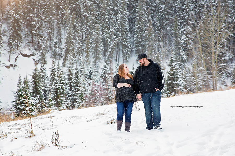 A winter walk near Snow Valley in Edmonton