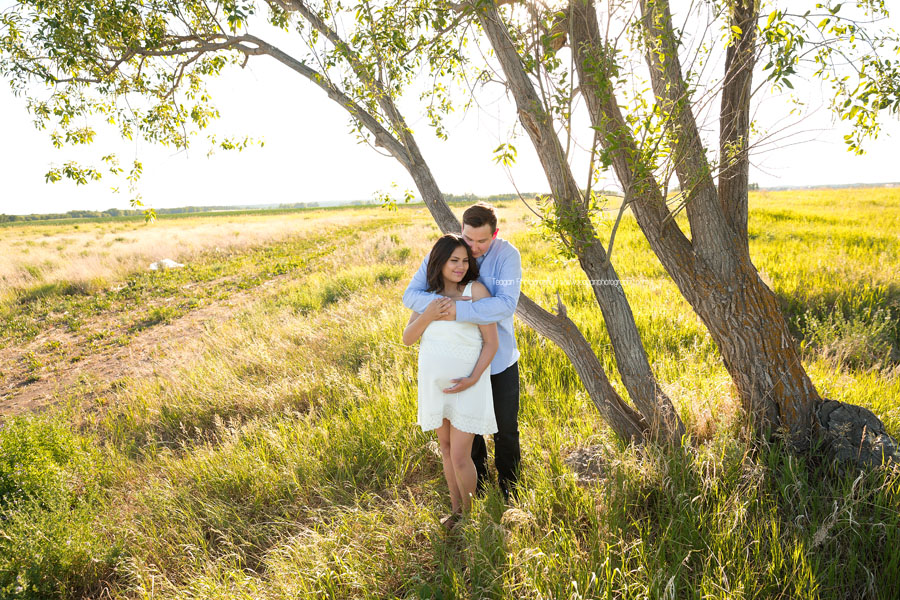 A new couple are expecting their first child together in Edmonton